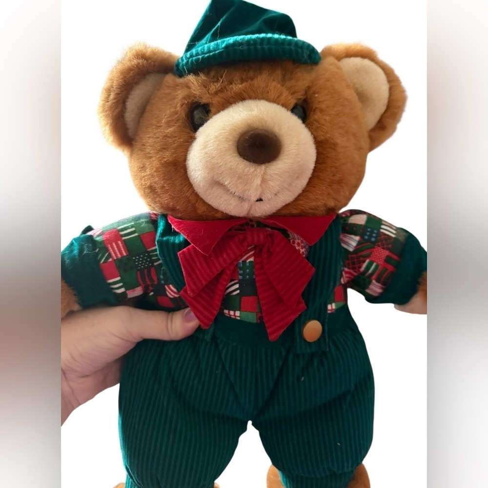 Vintage 1994 Teddy Bear Lane K-Mart Christmas Bear Plush 17”
